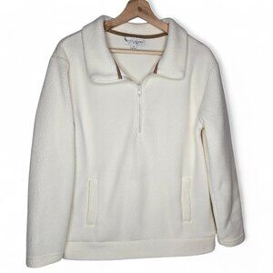 Koolaburra by Ugg Faux Sherpa Sweater Women's Quarter Zip Country Winter Warm XS